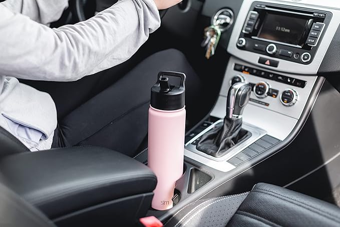 Simple Modern Water Bottle with Straw Lid Vacuum Insulated Stainless Steel Metal Cup Bottles | Reusable Leak Proof BPA-Free Flask for Gym Sports | Summit Collection | 22oz, Raspberry Vibes