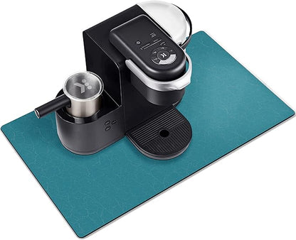 GOLENER Coffee Maker Mat For Countertops,Coffee Bar Decor,Coffee Machine Pads,Absorbent, Washable,Reversible Microfiber Dish Drying Mat For Kitchen accessories,Under Small Appliance Mats