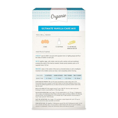 Miss Jones Baking Organic Yellow Cake and Cupcake Mix, Non-GMO, Vegan-Friendly, Moist and Fluffy: Vanilla (Pack of 2)