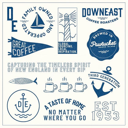 Downeast Coffee Roasters Whole Bean Coffee - Supreme Crema Espresso - Select Central and South American Highlands (2 lb Bag)