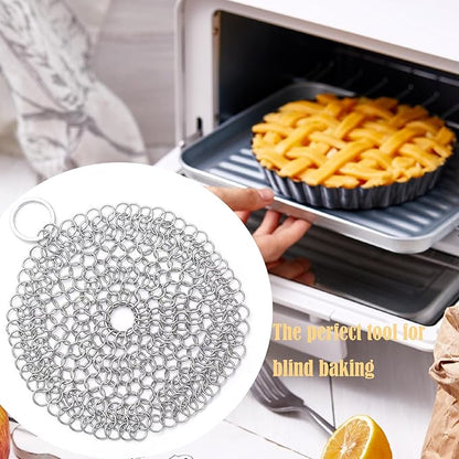 1 Pcs Stainless Steel Pie Weights, Universal Weights Suitable for 7-10 Inch Pies, Replacement for Traditional Ceramic Baking Weights, Suitable for Home Bakers and Professional Chefs