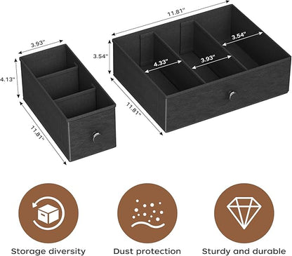 Homeiju Coffee Pod Drawers - K Cup Organizer, Nespresso Pods Holder with Mug Rack, Coffee Holder for Countertop, 52 Capacity Pods, Suitable for Kitchens, Offices and Coffee Bars（Patent Pending）