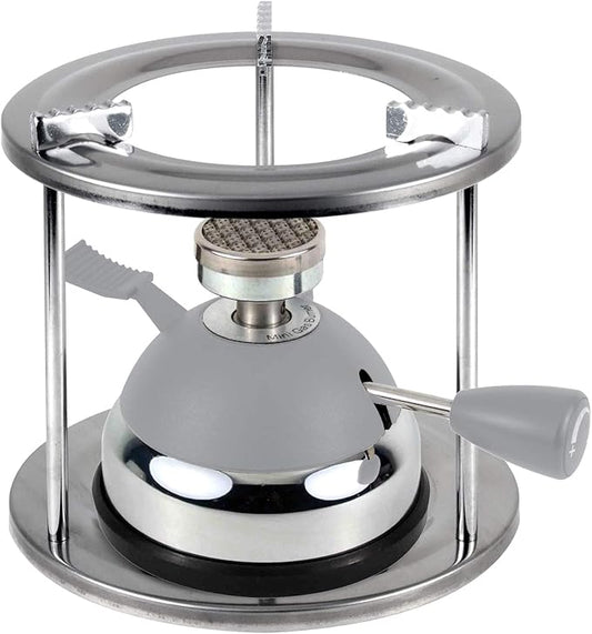 BLUEFIRE Butane Mini Burner for Tabletop Coffee Siphon Syphon/w Furnace Stand and Assembly Rack Ceramic Windproof Torch Head Portable Cooking Stove Espresso Maker Chafing Soup Tureens Fondue