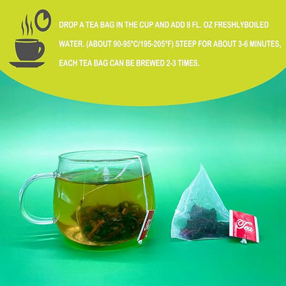 Samcci - Dandelion Leaf & Root Tea bags, 50 Teabags, Natural Roasted Dandelion Herbal Tea for Liver & Kidney Health, Support Digestion & Enhance Immune System, Caffeine Free