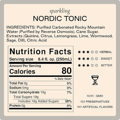 Strongwater Tonic Water Variety Pack (Pack of 12, 8.4 Fl Oz Each) - Includes Nordic Tonic, Indian & Spanish Tonic - Premium Craft Cocktail Mixers Sampler
