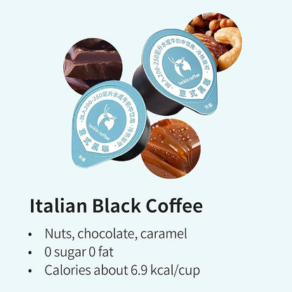 LUCKIN COFFEE Espresso Cold Brew Pods, (18 Count) Peel and Pour Pods Hot or Iced Instant Coffee Concentrate.