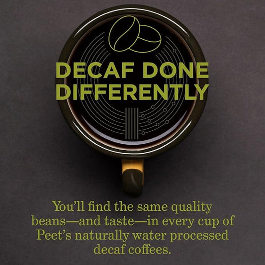 Peet's Coffee, Dark Roast Decaf Keurig K-Cup Pods - Decaf House Blend 88 Count (4 Boxes of 22 K-Cup Pods)