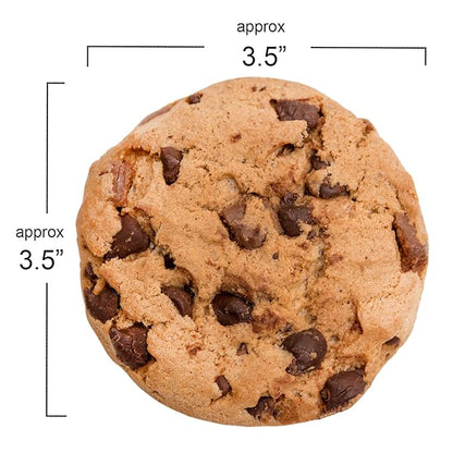 Christmas Gift Basket Chocolate Chip Cookie Gourmet Tin Fresh Bakery Treats | Individually Wrapped | Nut Free Soft Fudge Filled Large Cookie