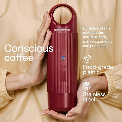 Portable Espresso Maker for Travel - Coffee Maker 5 Cup with Cold Water, 150 Cup with Preheated Water - Expresso Coffee Machine for Grounds, DG & NS Capsule - Automatic Espresso Machine, Type-C Charge