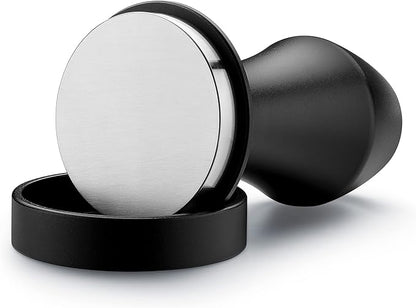 Normcore 51mm Espresso Tamper - Spring-loaded Tamper – Barista Tools - Barista Coffee Tamper with Anodized Aluminum Tamper Stand Holder – Stainless Steel Flat Base