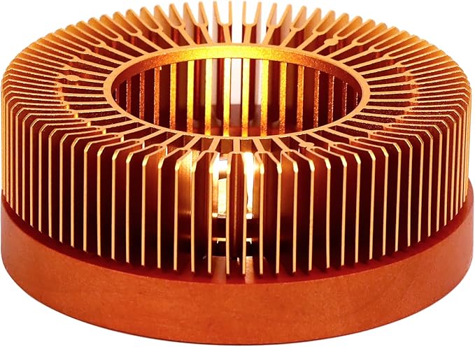 KAYCROWN Teapot Warmer, Tea Warmer with Tealight Holder, Teapot Heater for Heating Tea, Coffee, Milk, Food, Aluminum Alloy, Rose Gold