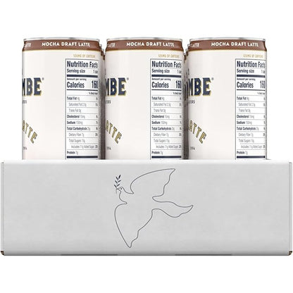 La Colombe Coffee, Mocha Draft Latte, 11 fl oz Cans (Pack of 12), Coffeehouse Quality Cold Brew, Specialty Grade Coffee Beans, Ready-to-Drink On-the-Go