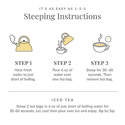 The Republic of Tea – Honey Mango 100% White Tea Bags, Steeps 50 Low-Caffeinated Cups