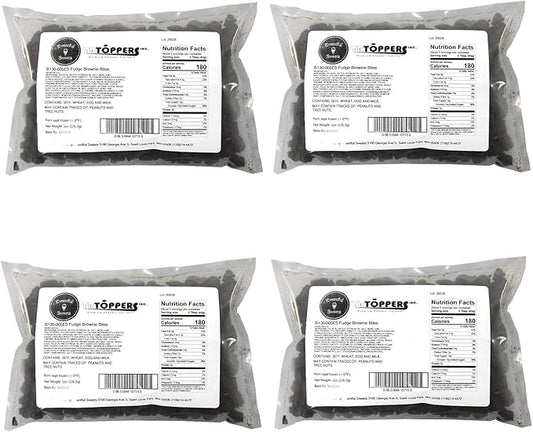 Brownie Bites 2 LBS – Fudge Brownie Cubes for Sundae Bar & Frozen Desserts – Bulk Treats for Yogurt, Cakes, and More – Perfect for Party Bars, Frozen Snacks, and Topping Stations