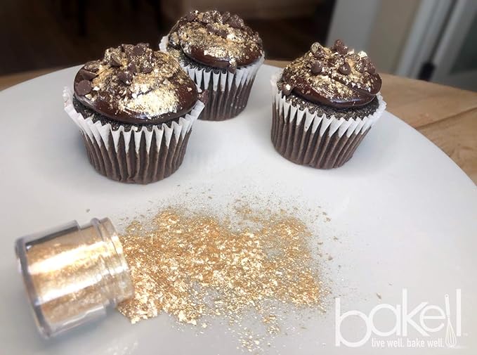 BAKELL Deep Pink Edible Glitter, 25 Grams | TINKER DUST Edible Glitter | KOSHER Certified | 100% Edible Glitter | Cakes, Cupcakes, Cake Pops, Drinks, Dessert Vegan Glitter & Dusts (25g, Deep Pink)