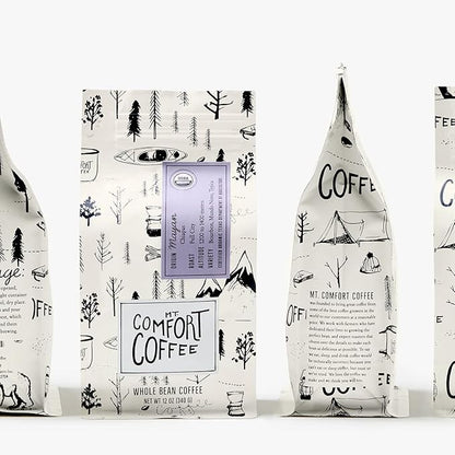 Mt. Comfort Coffee Organic Mayan Whole Bean Coffee, 12oz – Full City Roast with Nutty & Chocolate Notes – Sustainably Sourced from Small Mexican Farms