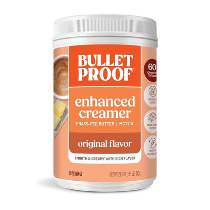 Bulletproof Original Creamer, 29.6 Ounces, Keto Coffee Creamer with MCT Oil and Grass-Fed Butter, Value Offering, Packaging May Vary