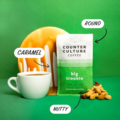 Counter Culture Coffee - Whole Bean Coffee - Multi-Pack - One 12oz Bag of Each (Big Trouble and Forty-Six)