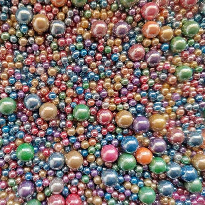 Edible Light Colorful Sugar Pearls Candy Sprinkles 120G/ 4.23Ounce Baking Cake Sprinkles Cupcake and Cake Topper Cookie Decorations Wedding Party Valentines Halloween Christmas Supplies