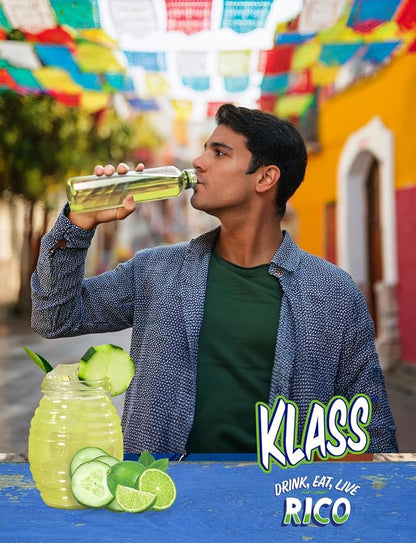 Klass Aguas Frescas | Drink Mix Cucumber Limeade | Sugar Free Drinks! (40 Count Powder Stick Packets)