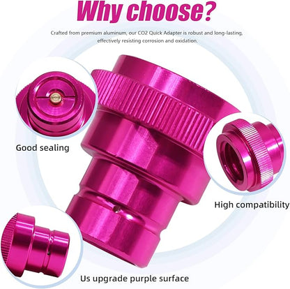 CO2 Cylinder Quick Connect Adapter for Soda Maker, CO2 Cylinder for TR21-4 Male Thread Compatible with Terra DUO Art Gaia Machines
