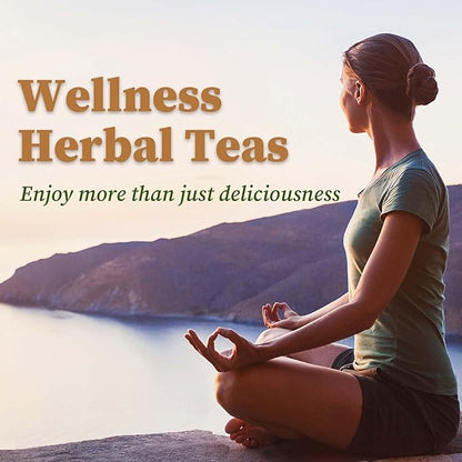 FullChea - Detox Tea Bags, 50 Teabags Liver Detox Tea, With Milk Thistle Seed, Dandelion Root, Licorice Root, Fennel, Turmeric, Peppermint - Liver Cleansing and Support