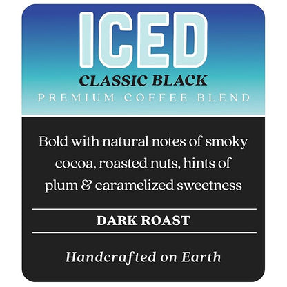 Copper Moon Single Serve Coffee Pods for Keurig K-Cup Brewers, Classic Black Brew Over Ice, 20 Count