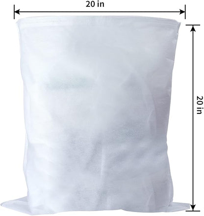 100 Pack Cold Brew Coffee Filters, 20" X 20" Commercial Cold Brew Filters, Filter Bag for Brew Up To 5 LBS Coffee, 5 Gallon Coffee Filter