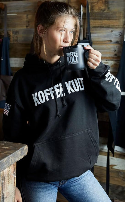 Koffee Kult Dark Roast Coffee Beans - Rich & Bold with Chocolate & Cinnamon Notes, Smooth Finish 100% Arabica, Ethically Sourced Resealable 12oz package