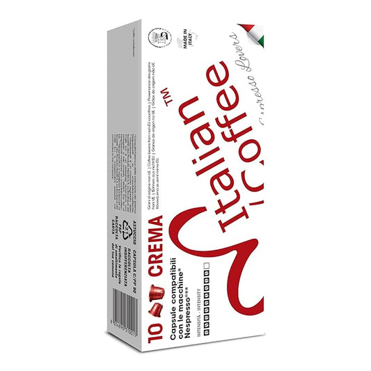 Italian Coffee for Espresso Lovers capsules compatible with Nespresso Original Line machines (Crema Regular, 800 Count (Pack of 1))