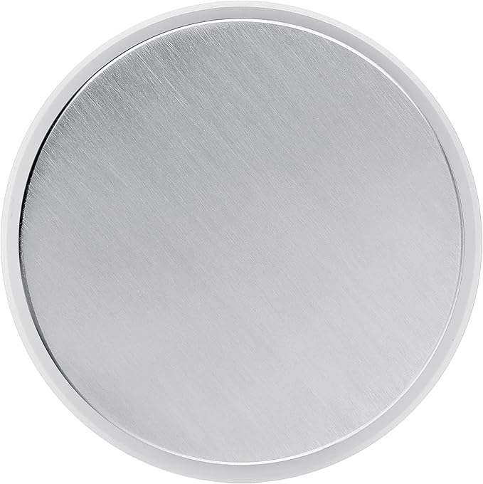 Normcore 51mm Espresso Coffee Tamper V4, Spring Loaded Tamper With Stainless Steel Flat Base, 15lb / 25lb / 30lbs Replacement Springs, Anodized Aluminum Stand, Non-stick coating White