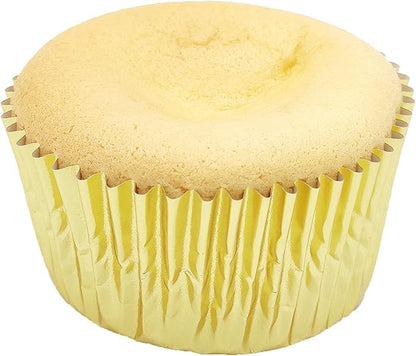 Standard Gold Foil Cupcake Liners Muffin Baking Cups for Party and More, 100-Count