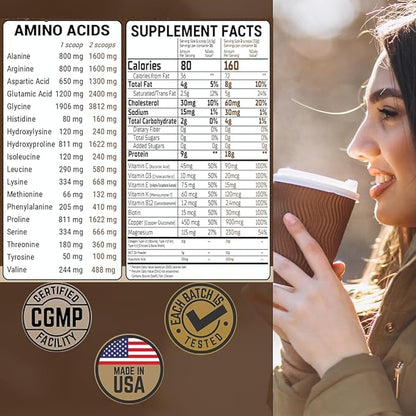 Collagen Keto Creamer Powder, Coconut MCT, Peptides, Unflavored, Hydrolyzed, B12, Magnesium (24.44 Ounces (Pack of 2))