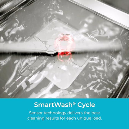 Kenmore 24" Built-in Stainless Steel Tub Dishwasher EasyFlex 3rd, SmartWash, UltraWash Plus, TurboDry, and Adjustable Rack, Energy Star Certified, Fingerprint Resistant
