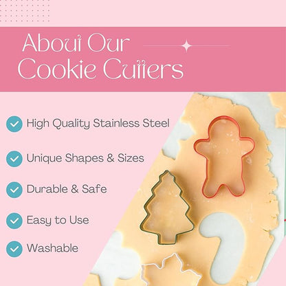 Cookie Cutter Kingdom, Christmas Cookie Cutters, Cookie Cutters Shape, Mold for Cakes Biscuits and Sandwiches (Christmas Snowman)