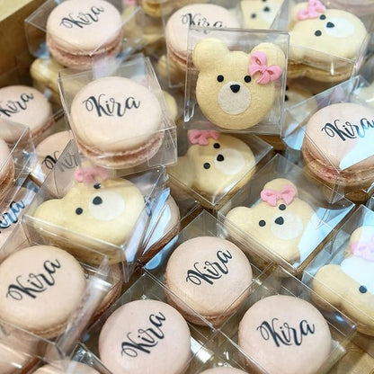 100Pack 2.17x2.17x1.38 Inch Chocolate Covered Ore Boxes Single Macaron Boxes Brownie Boxes S'Mores Treat Boxes Candy Boxes Small Gift Boxes for wedding Bridal Shower Birthday Party Favors