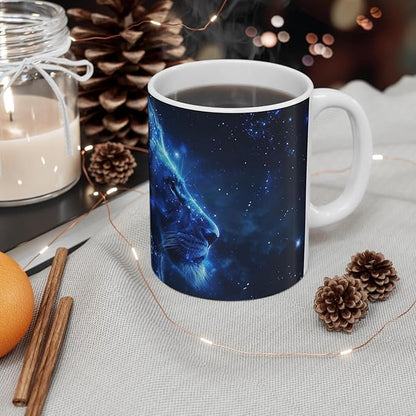 11 OZ Novelty Coffee Mugs - Christmas Gift (Lion Themed Mug)