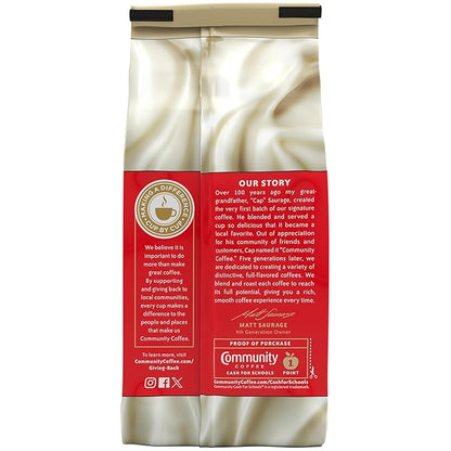 Community Coffee French Vanilla Flavored Ground Coffee, Medium Roast, 12 oz Bag (Pack of 1)