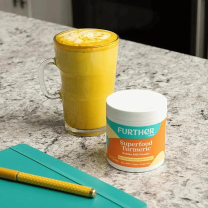 Best Turmeric Golden Milk Organic Turmeric Powder, Cinnamon Ginger & Black Pepper Maximum Absorption, Joint Pain, Gut Health, Sugar-Free, Vegan, Keto (30 Servings)