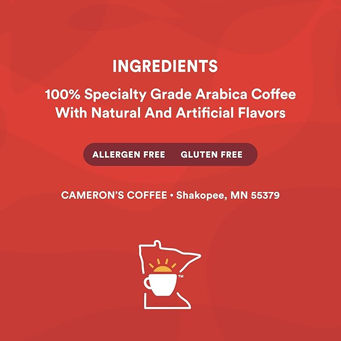 Cameron's Coffee Single Serve Pods, Vanilla Hazelnut, Highlander Grog, Chocolate Caramel Brownie, Toasted Southern Pecan, Variety Pack, 96 Count…