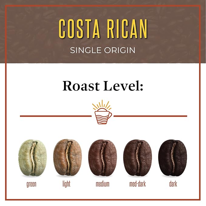 San Diego Coffee Costa Rican, Medium Roast, Whole Bean Coffee, 5-Pound Bag Café en grano tostado