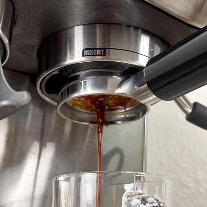 54mm Bottomless Portafilter Compatible with Breville Barista Express, BES870XL, BES870BSXL, BES878BSS, BES880BSS Espresso Machine (ABS Handle-Black)
