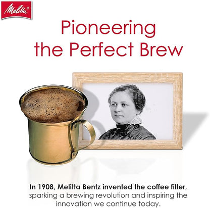 Melitta #4 Cone Coffee Filters, Unbleached Natural Brown, 100 Count (Pack of 3), 300 Total Filters - Packaging May Vary