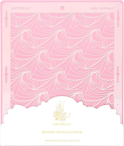 Cake Decorating Stencil for Tall Buttercream Cake, Royal Icing, Ganache, Paint, Airbrush (LIQUA)