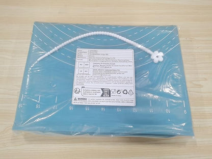 Silicone Pastry Mat 32" x 24" Extra Thick Non Stick Baking Mat with Measurements and Edge Heightening, Food Grade Silicone Rolling Mat for Pastry, Bread, Cookies, Pizza, Fondant, Pasta