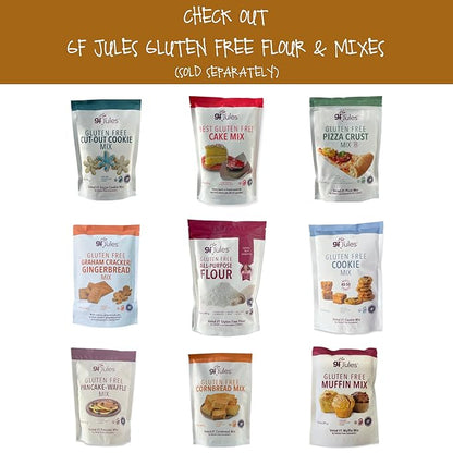 gfJules Certified Gluten Free Bread Baking Mix | Loaf, Baguettes, Bagels, Focaccia and more | No Grit, Non-GMO, Vegan | Certified Top 9 Allergen-Free & Kosher | 18 Ounces