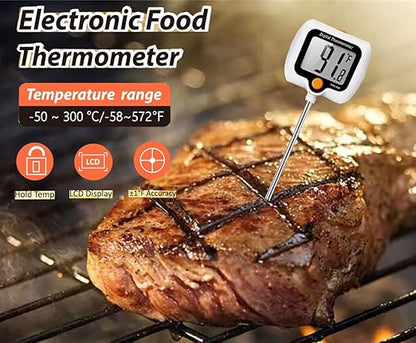 Candy Thermometer for Candy Making with Pot Clip,Best Instant Read Thermometer Digital for Cooking, Baking, Candy and Cheese Making – 10 Inch Probe, Large Rotating LCD Display, Essential Baking Tool