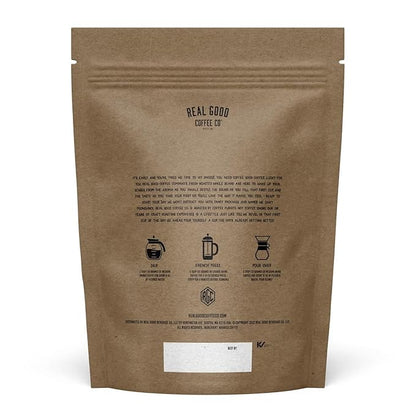Real Good Coffee Company Uganda Light Roast Coffee Beans - 2 Lb Single-Origin Arabica - Grind at Home, Brew Your Way - Uganda Coffee Whole Bean