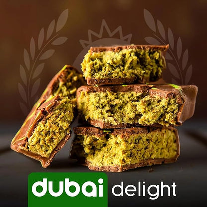 CARIANS Dubai Chocolate Bar with Pistachio, 2 Pack Luxury Chocolate with Crispy Kunafa, Great for Gift Giving, Anniversary, Thanksgiving, Christmas, 6.35 oz