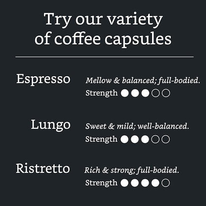 Amazon Brand - Solimo Ristretto Capsules, Dark Roast, Compatible with Original Brewers, Pack of 1x50 Capsule (50 count)